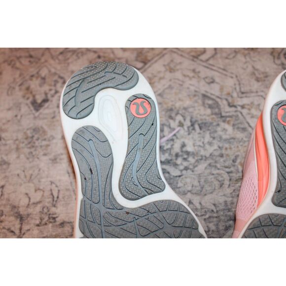 Lululemon Blissfeel Womens Running Shoe Pink Peony Sunset Alpine White size 9 - Picture 2 of 9